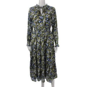 STS Sail To Sable Womens Maxi Floral Green Dress Size L